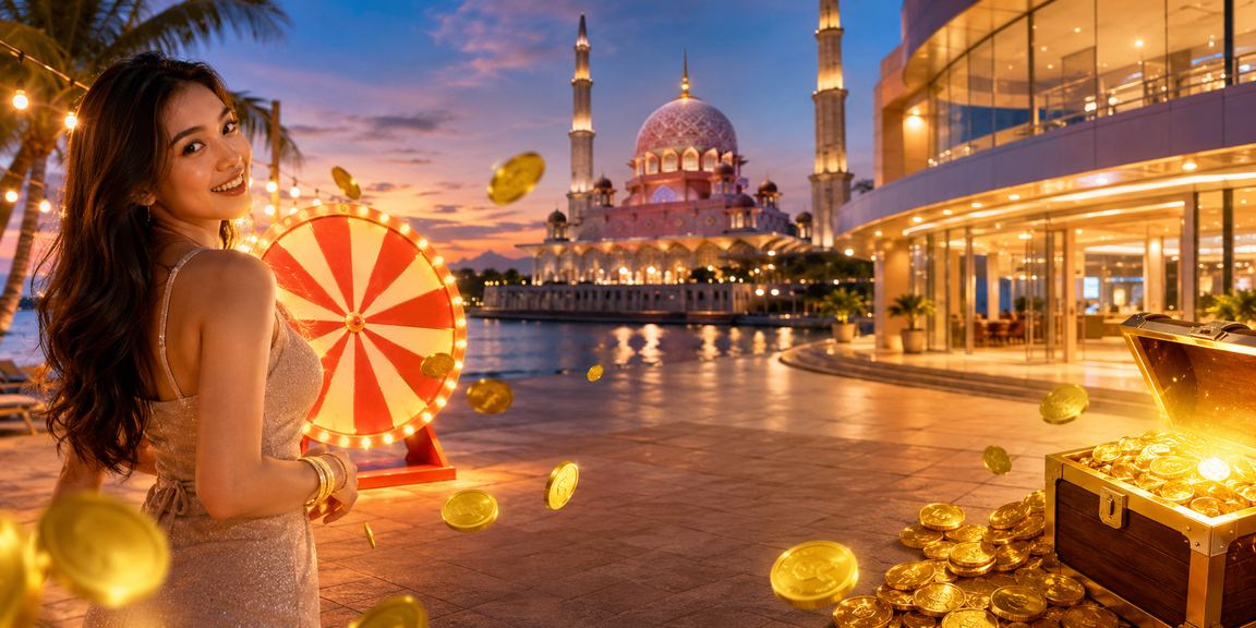 Roulette dengan dealer langsung di Putrajaya menunjukkan suasana kasino moden